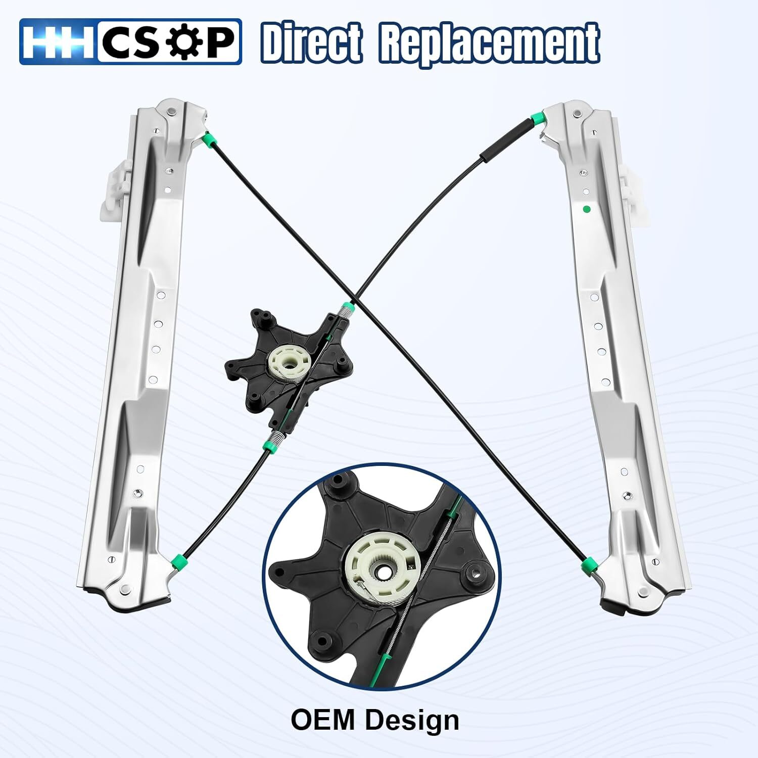 HHCSOP Front Left Driver Side Power Window Regulator Without Motor for 2008 2009