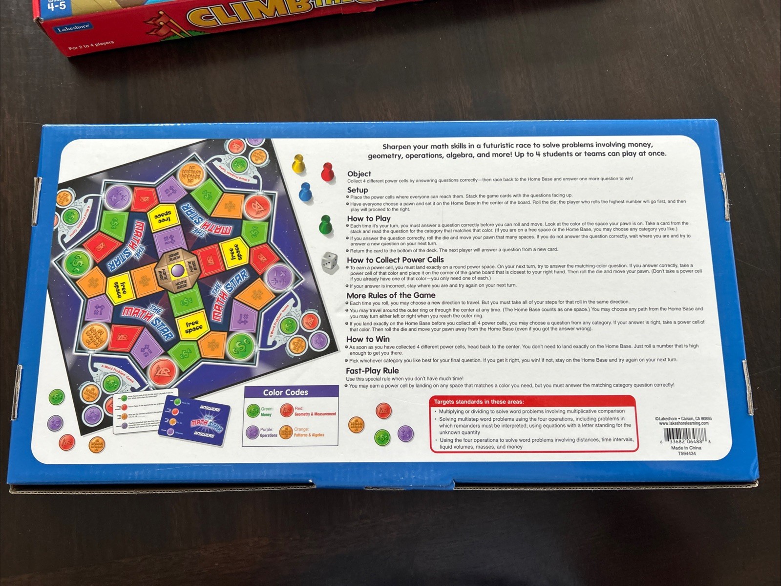 2 Lakeshore Fractions & Word Problems Math Board Games Grades 4 & 5 Centers EUC