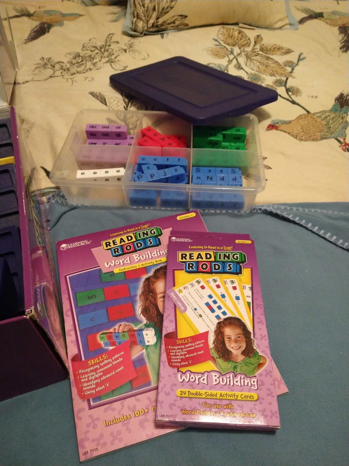 Learning Resources Reading Rods Word Building classroom kit teacher resource NLA
