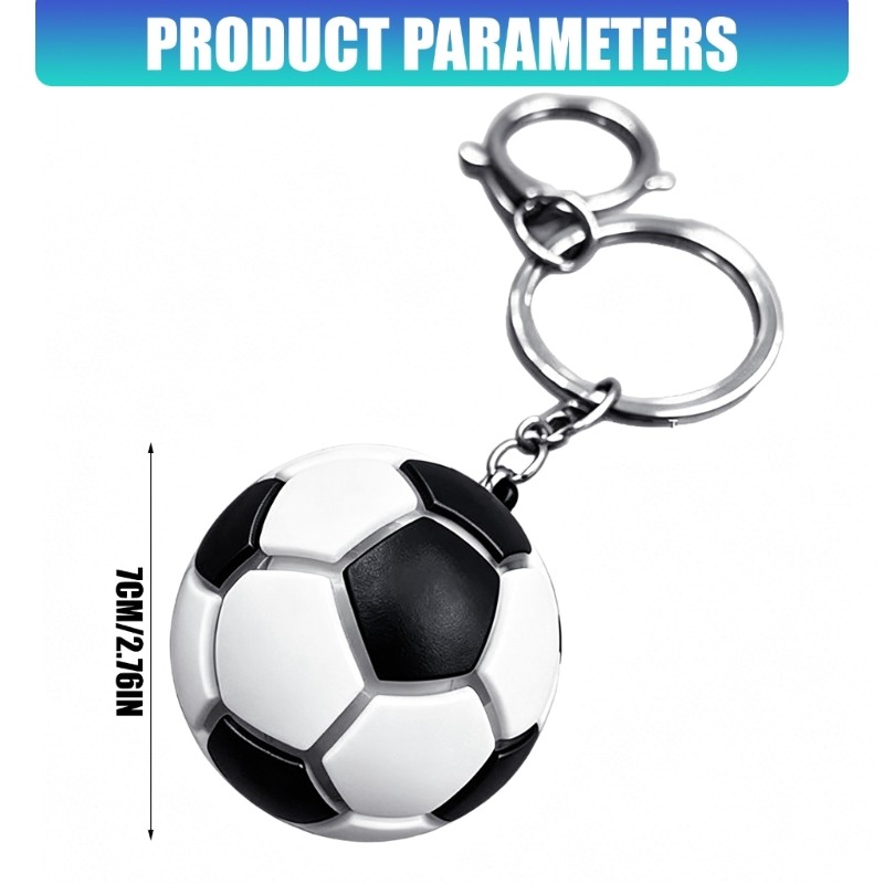 Pocket Size Football Shape Keychain Soccer Ball Fidgets Toy Backpack Pendants