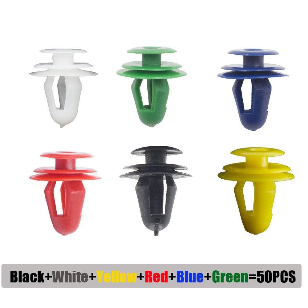 Car Door Panel Clips Fixing Fastener 9mm Hole Car Interior Door Trim 50PCs