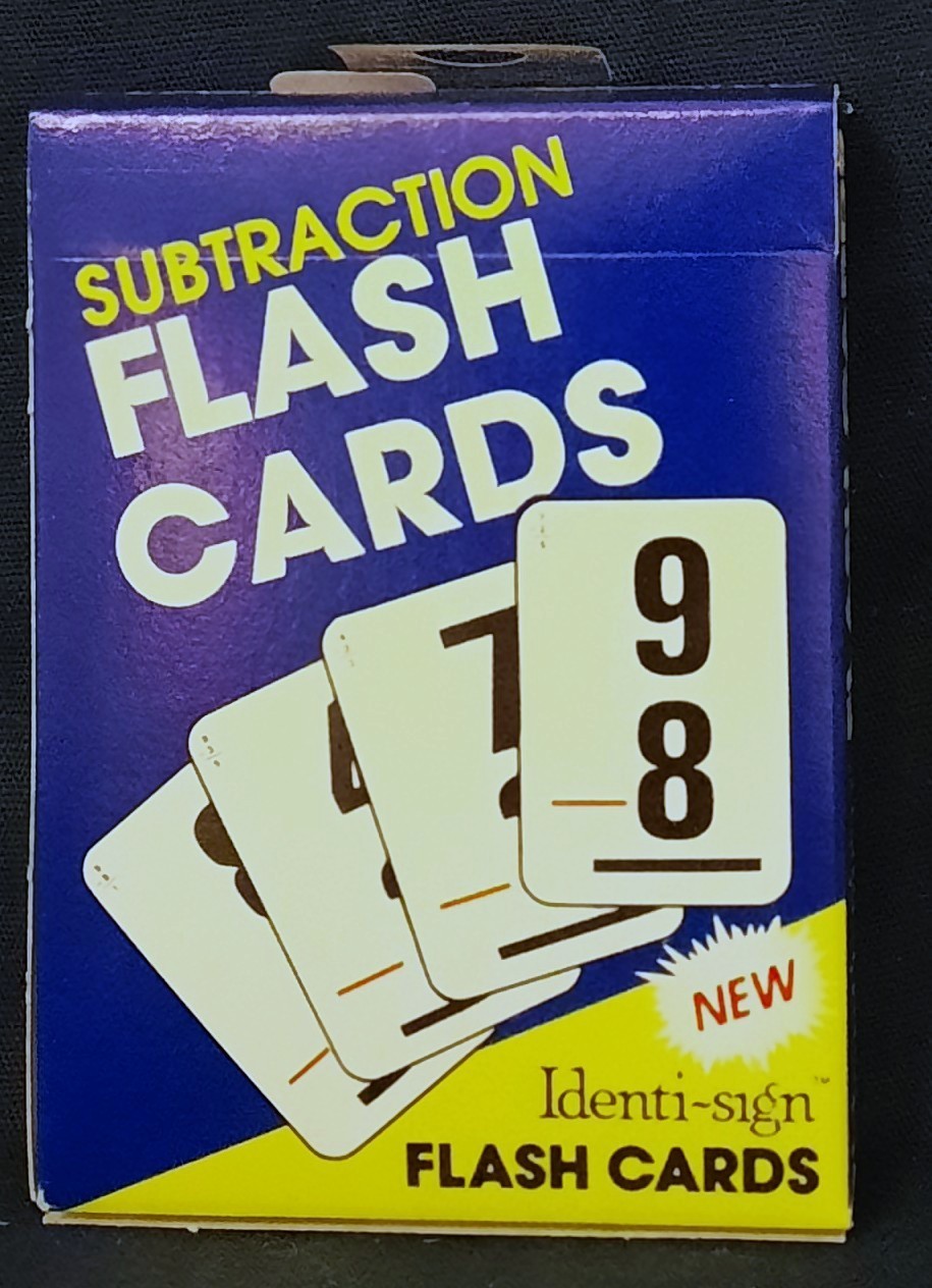 Identi-sign Flash Cards And Hoyle Phonics Cards Add Subtract Division Multiply