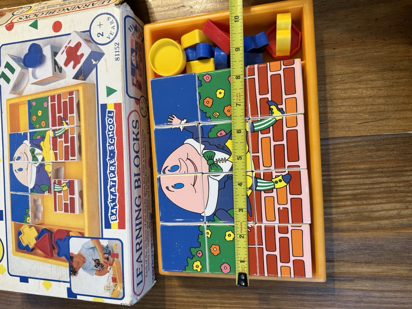 Battat Pre School Learning Blocks 6 Different Activities Puzzles Humpty Dumpty