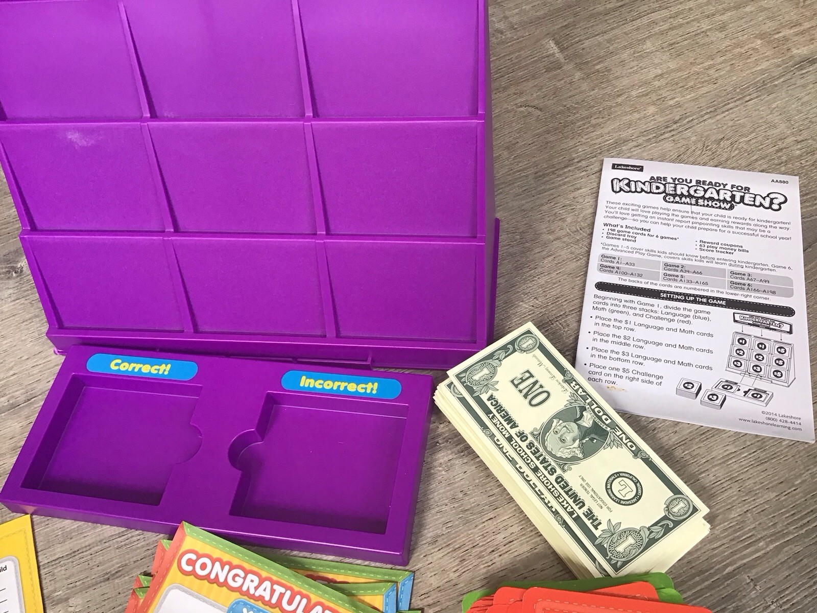 Lakeshore ARE YOU READY FOR KINDERGARTEN? Game Show Learning Toy #AA880