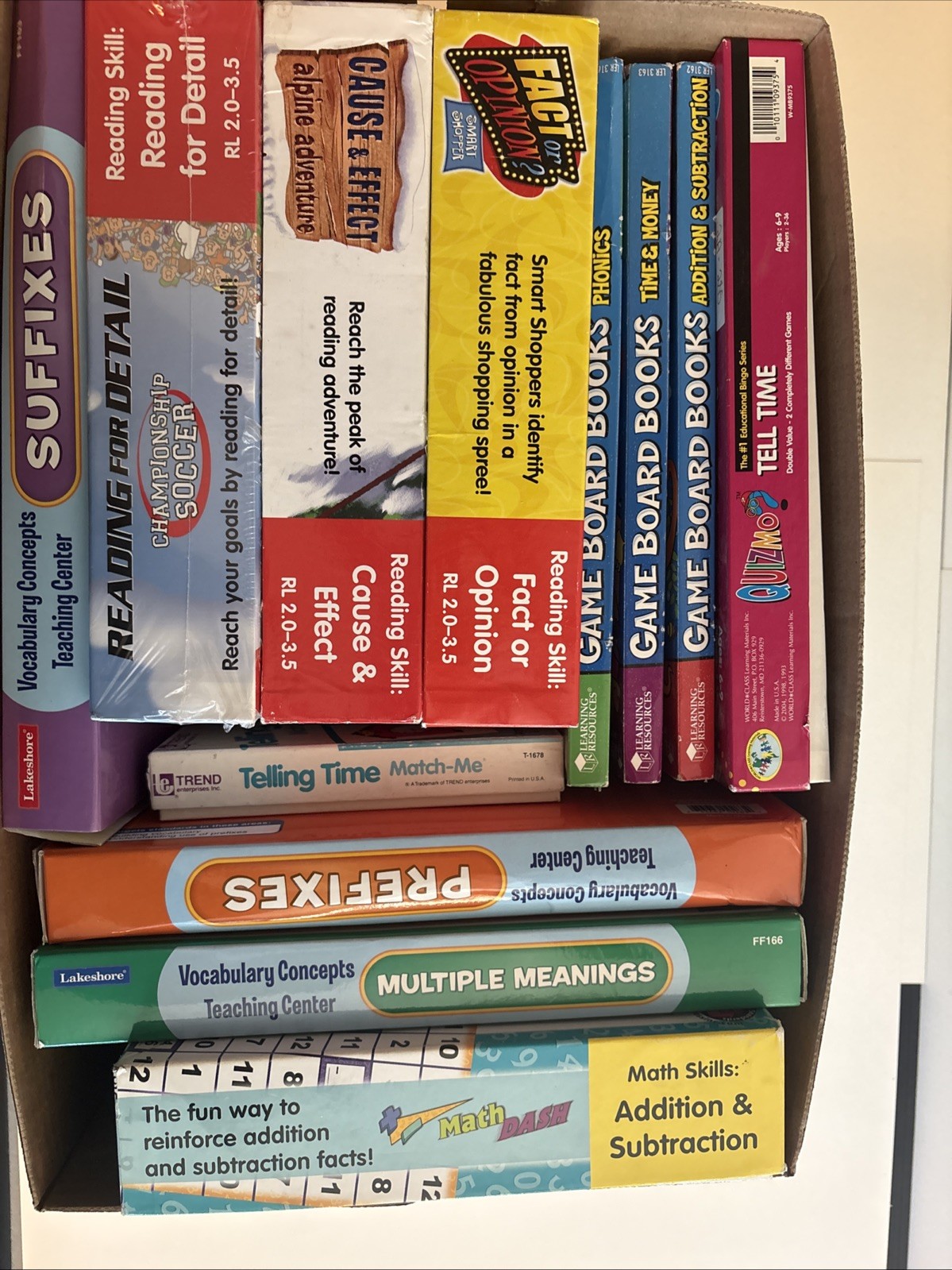 Learning Center Lakeshore Activity Set Lot Of 14 Games 6+ Homeschool Education