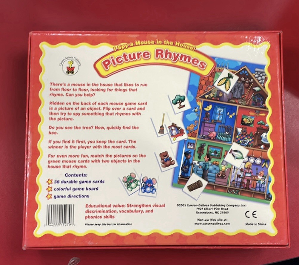 Picture Rhymes I Spy A Mouse in the House Game