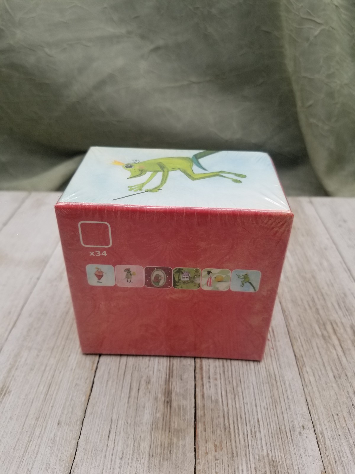 New Sealed IKEA KVACK Memory Matching Card Game Frog Princess Wolf Fairy Tales