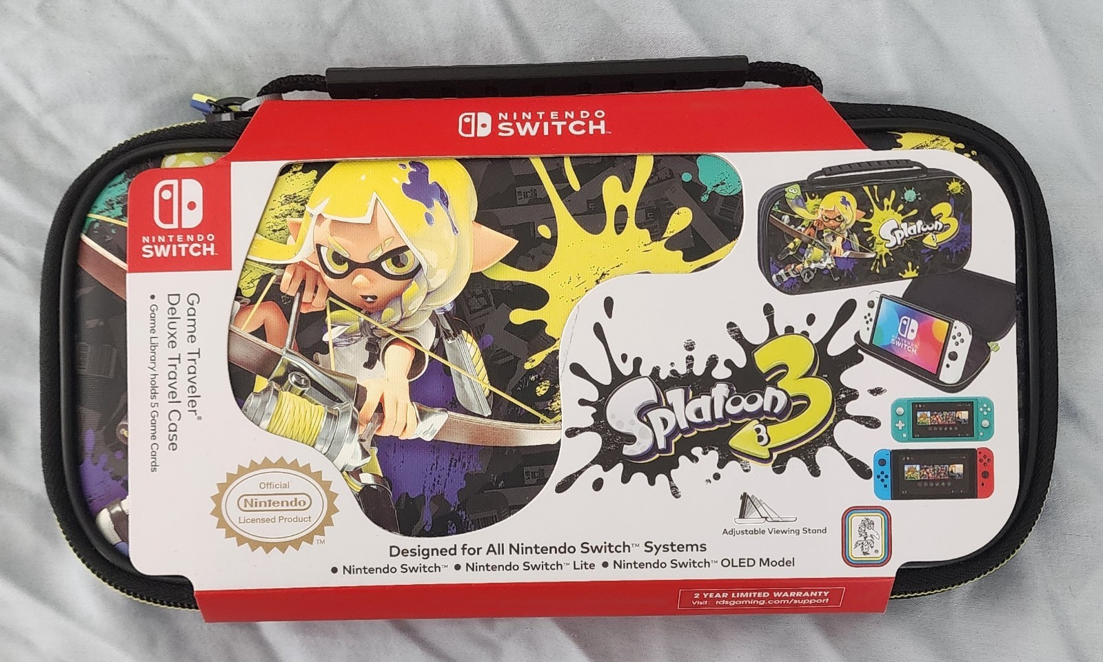 Game Traveler RDS Splatoon 3 Nintendo Switch Case – Switch OLED Case for Switch
