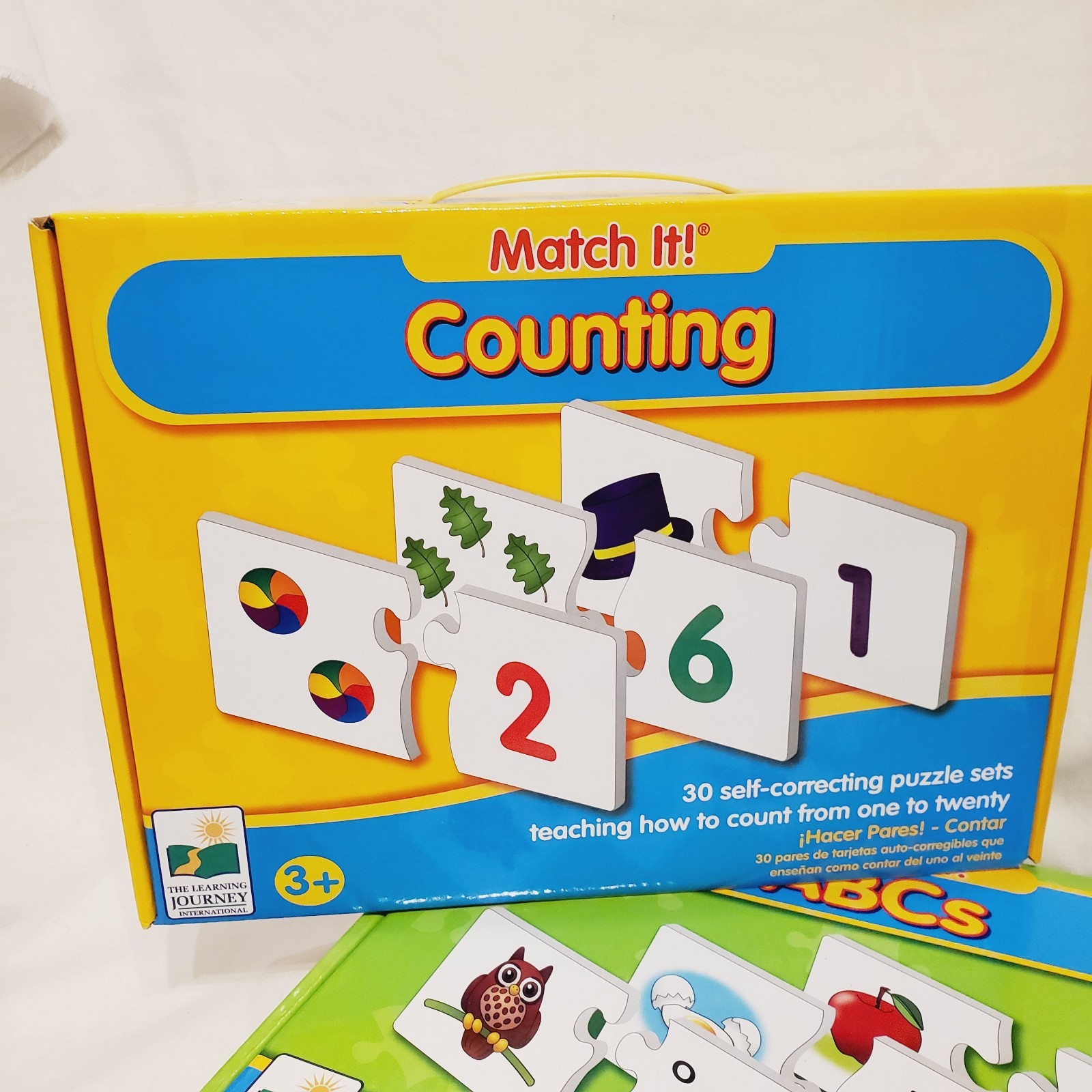 Match It! ABCs & Counting Box Set 26 pc and 30 pc Puzzle Sets Math Reading Skill