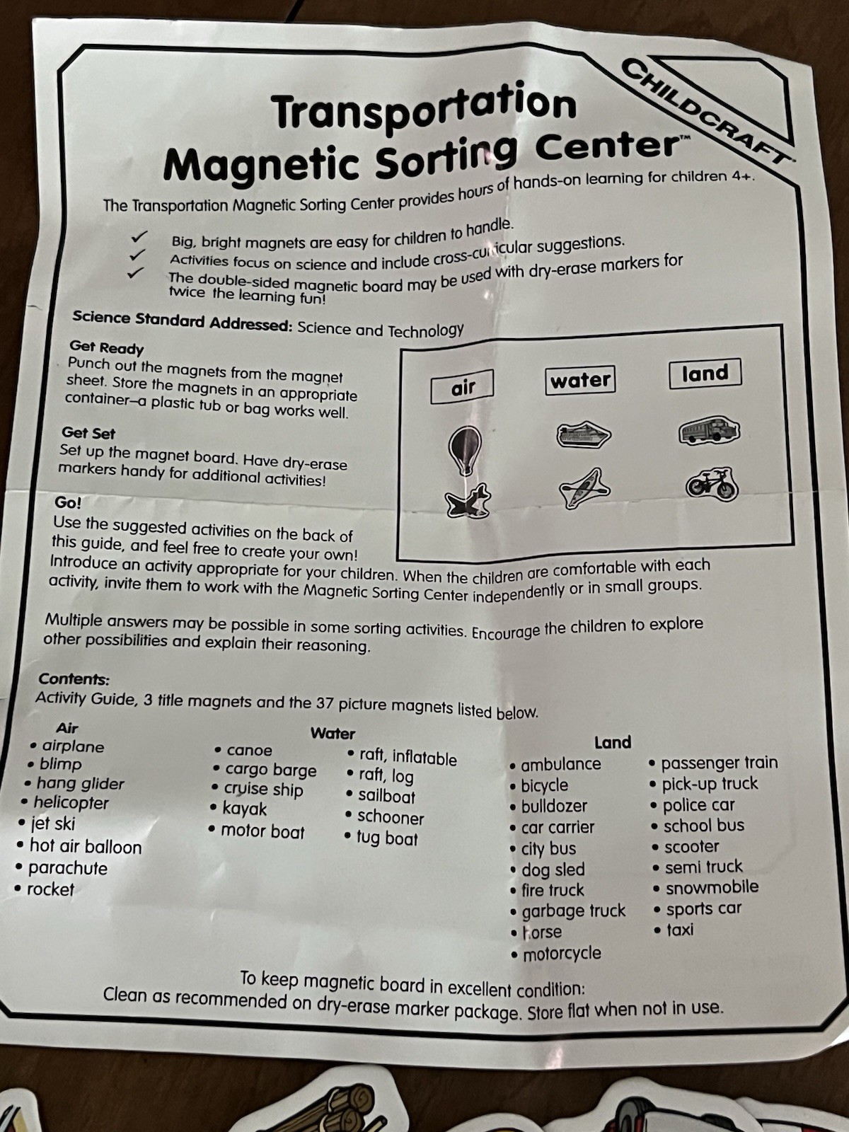 Transportation Magnetic Sorting Center, Education