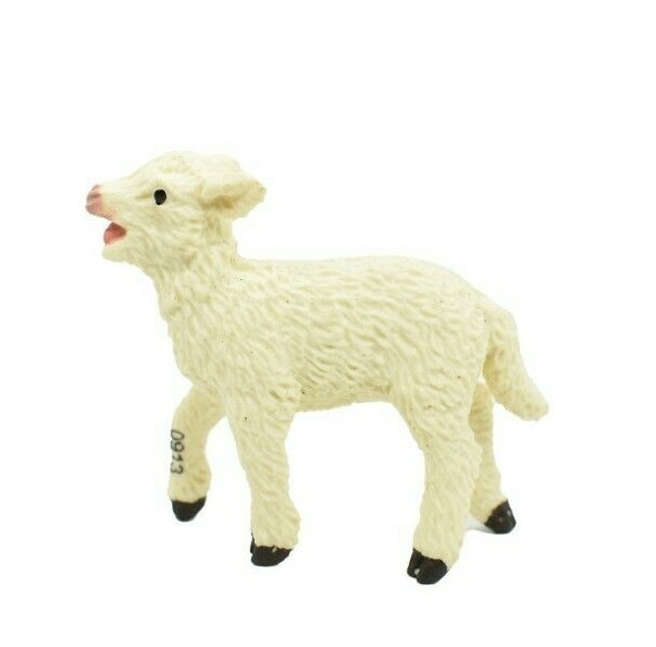 Sheep, Lamb Realistic Toy Model Plastic Replica Barn Farm Animal, 2.25″ F1313