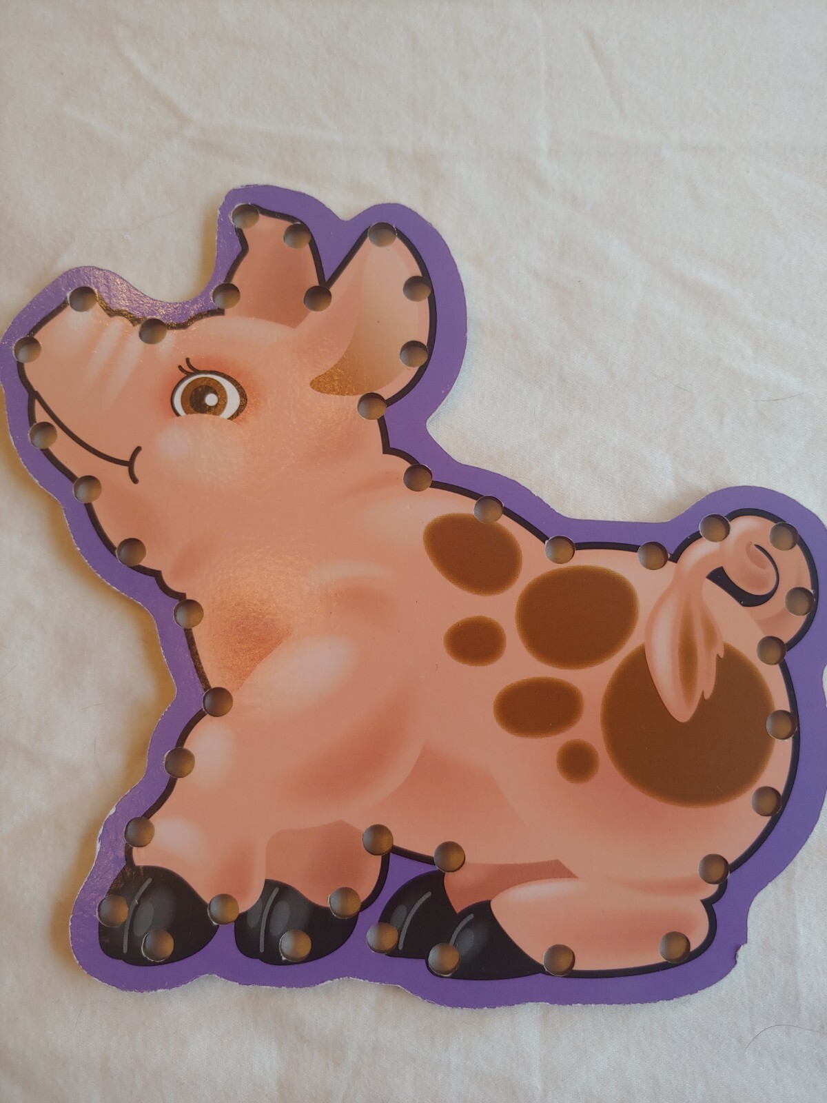 8 Animal Lacing Cards, 5 Strings Great For Dexterity, Item 270