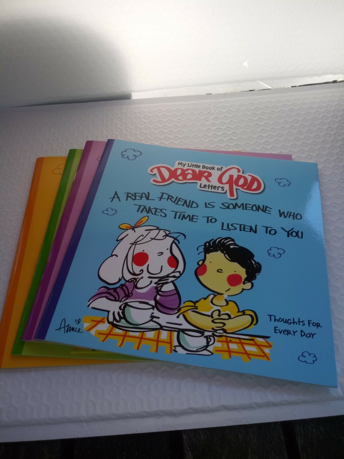 Dear GOD Children’s Hard Cover Book Set . 4 Books Christian Religion Gift