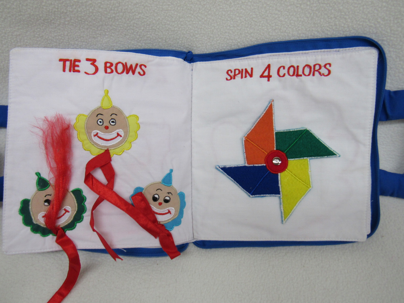 Pockets of Learning Soft Cloth Book Count And Play PLEASE READ