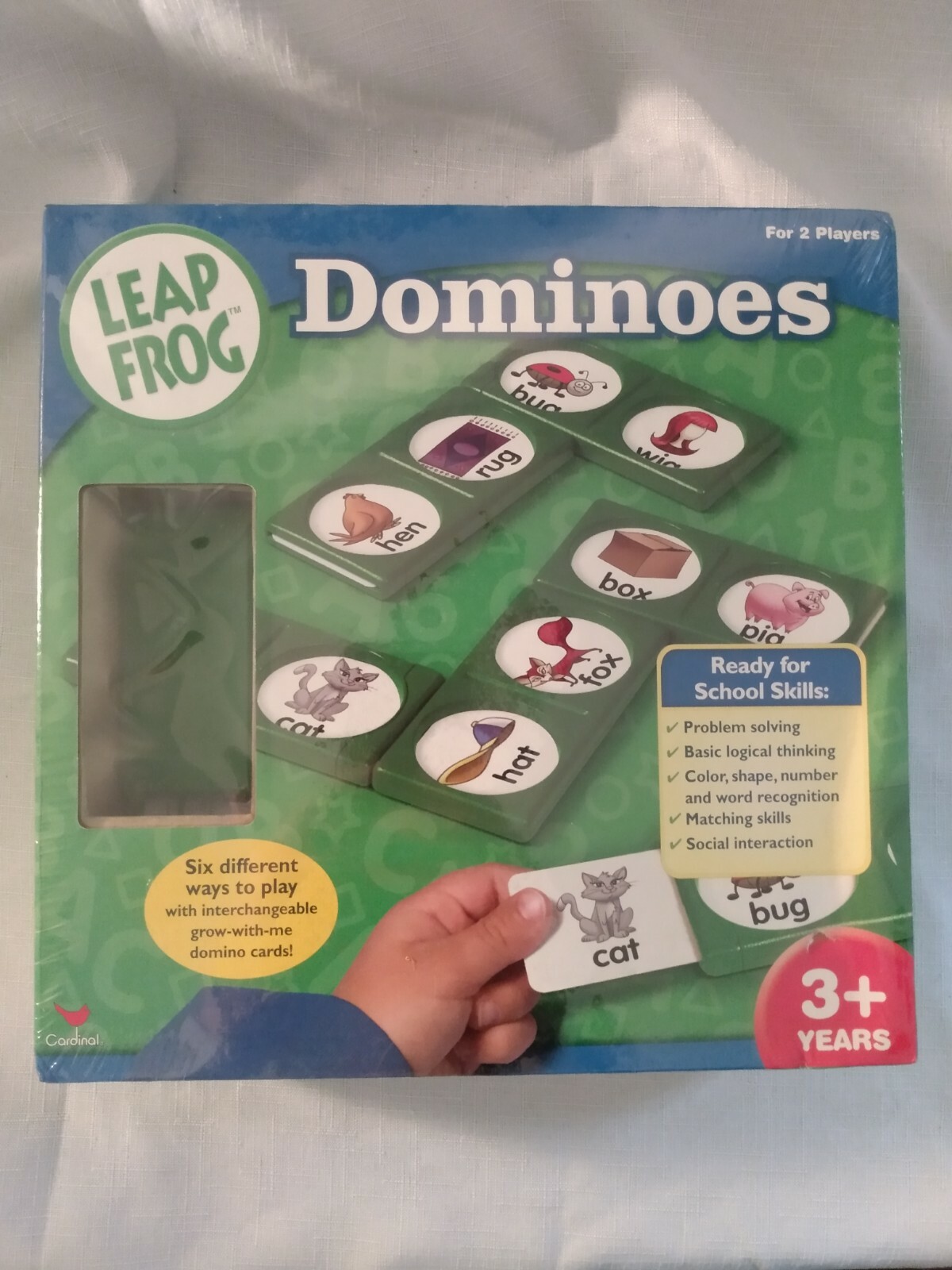 Leap Frog Dominoes Educational Game Cardinal 2 players ages 3+ colors shapes NEW