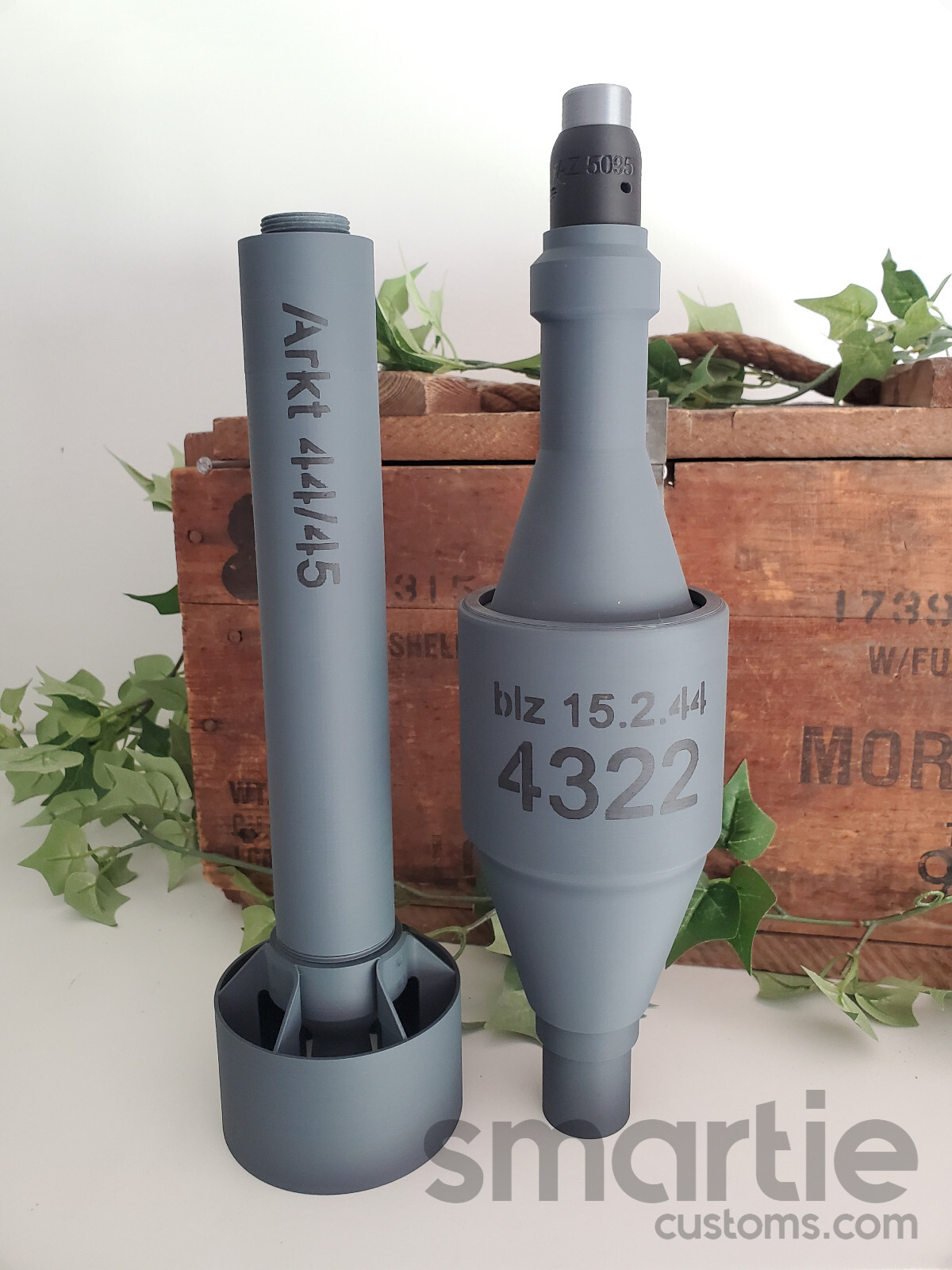 DUMMY 88mm RPzB GR.4322 Panzerschreck Rocket – Accurate Size Plastic Replica