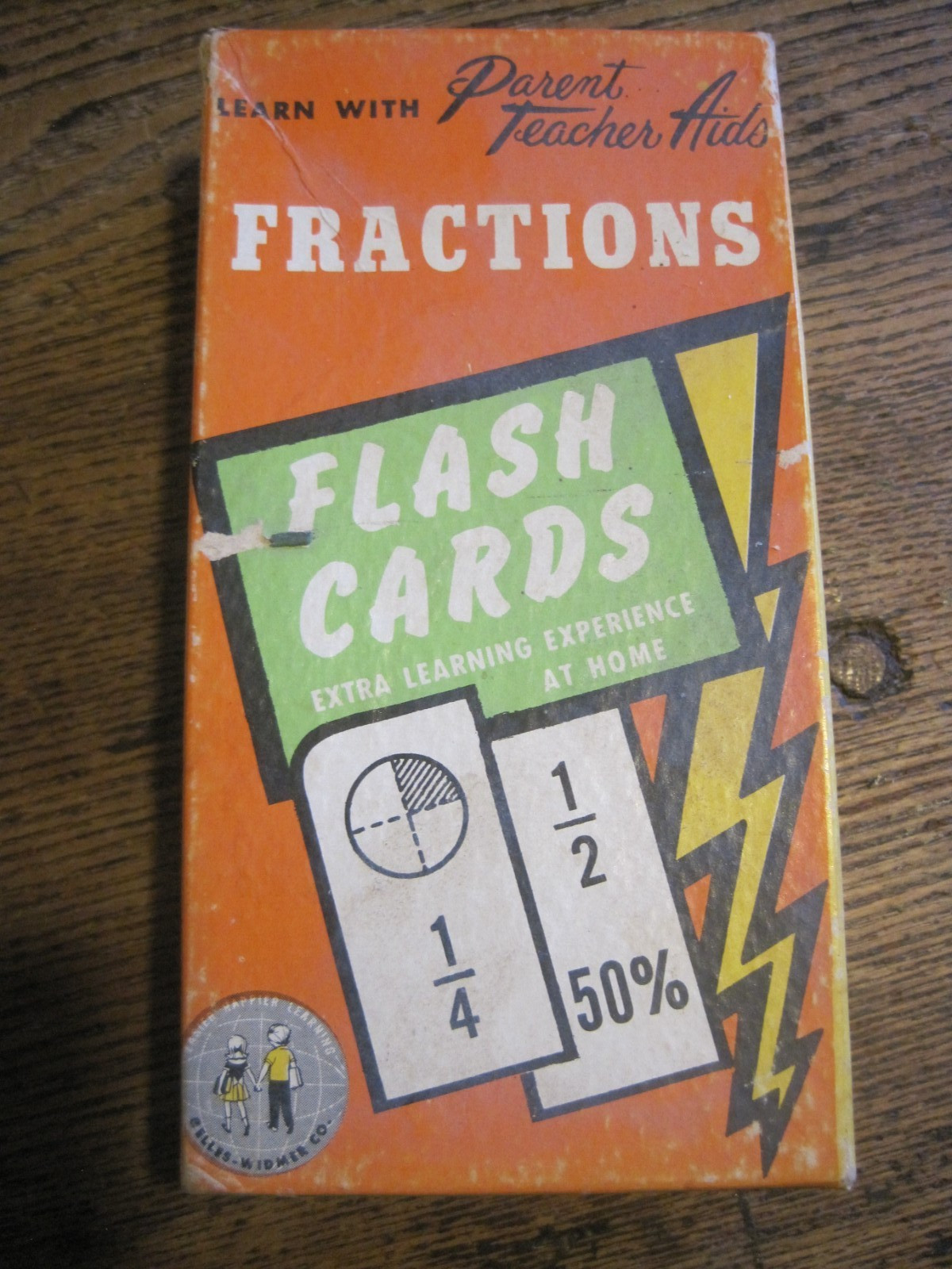 1959 Fractions Flash Cards Learn With Parent Teacher Aid Numbers Math Arithmetic