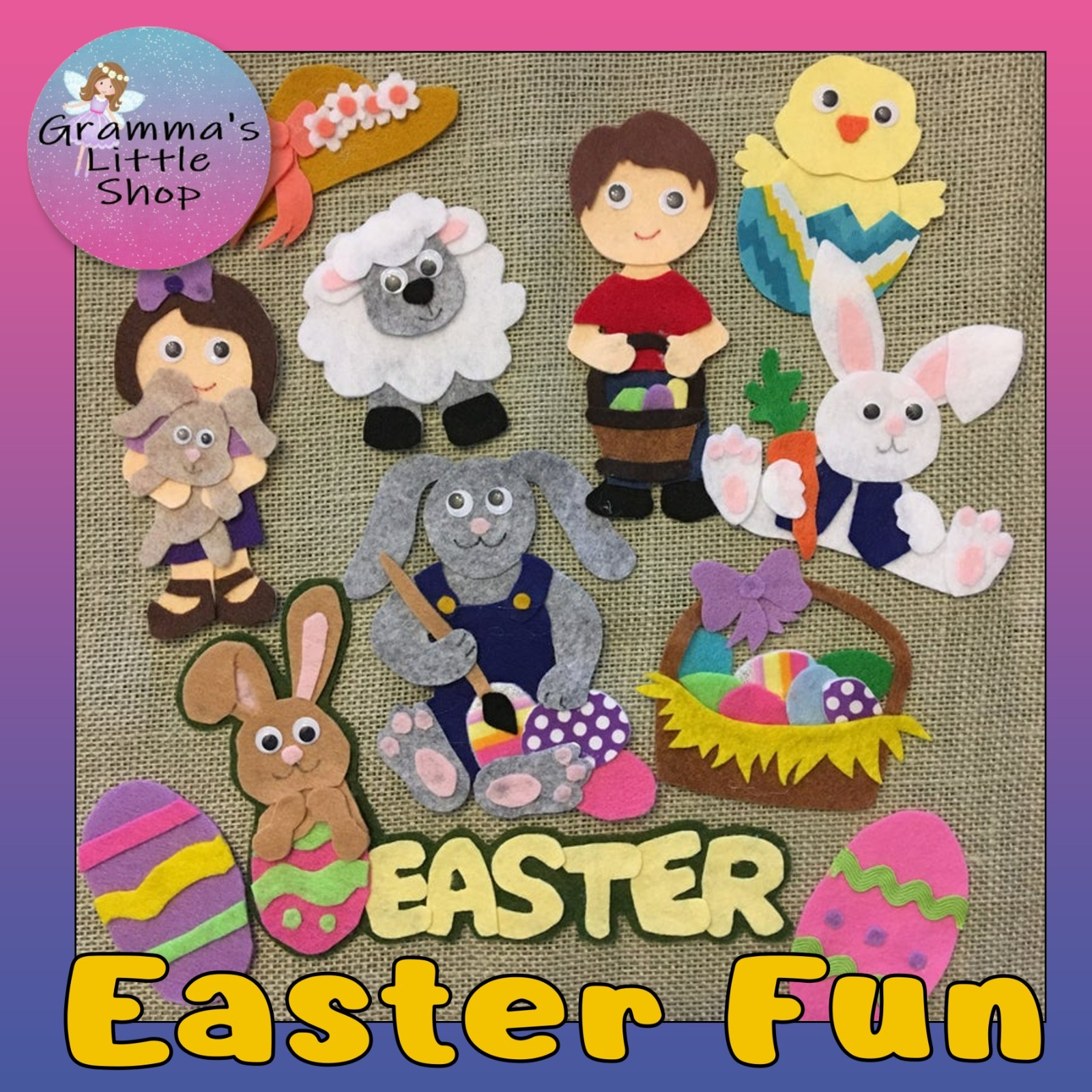 Easter Fun Felt Set | Springtime Play for Felt Boards