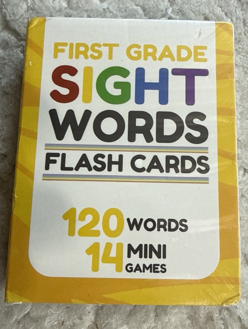 Sight Words Flash Cards 1st Grade – 120 High Frequency Words from Dolch’s and Fr