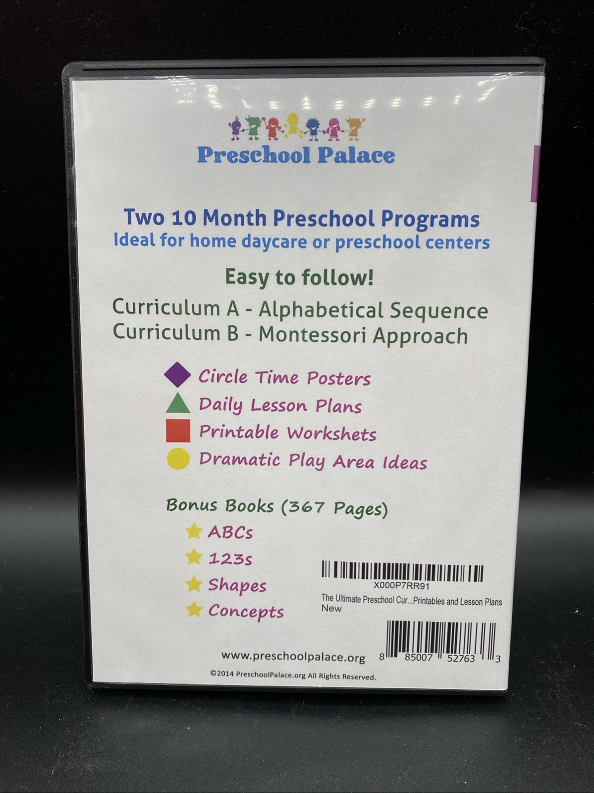 Preschool Palace: Preschool Curriculum Kit DVD (2014) — NEW