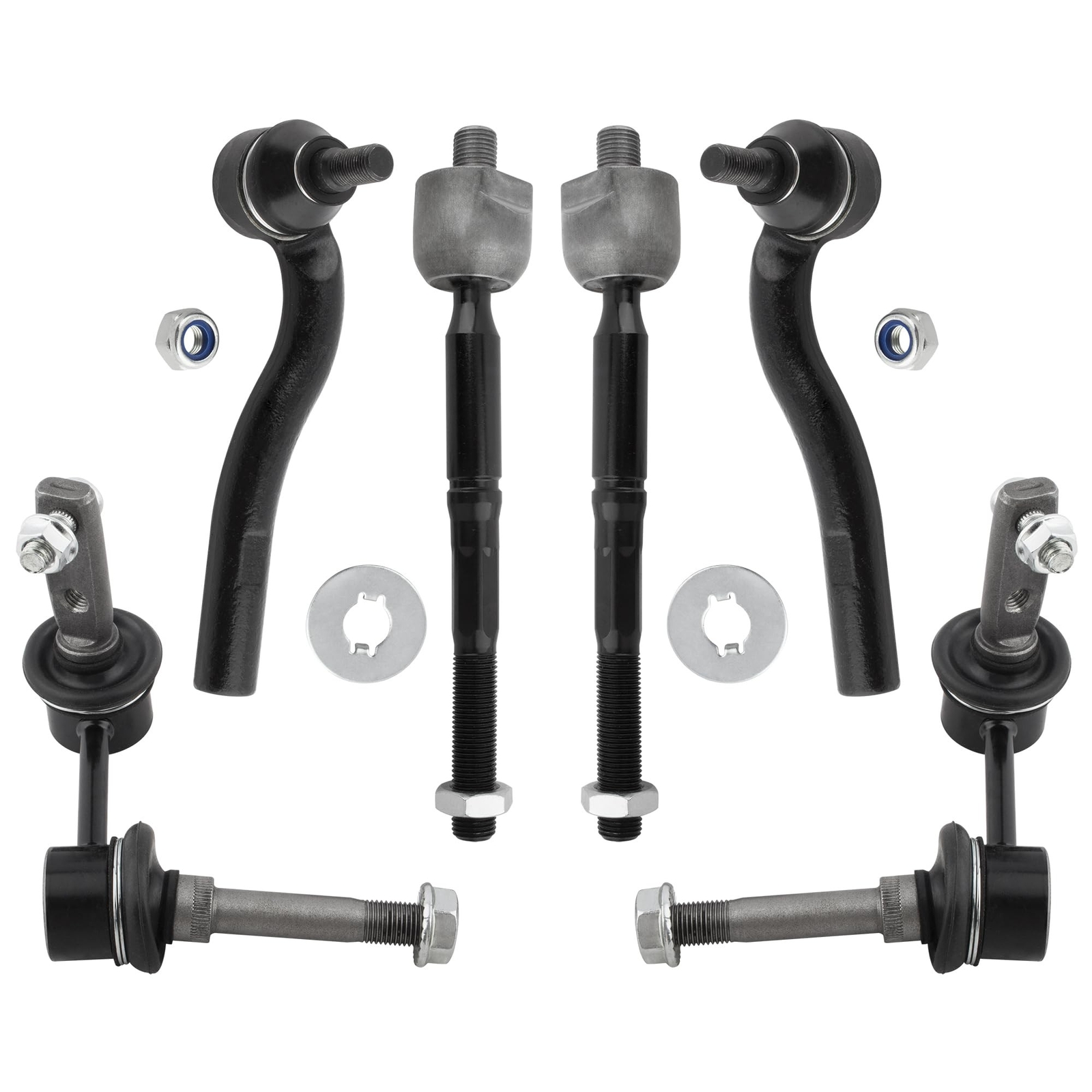 BOXI (Set of 6) Front Inner Outer Tie Rod Ends Sway Bars Kit Fit for Lexus GS…