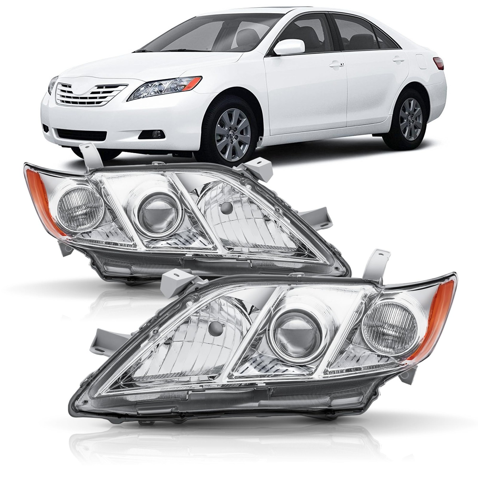 Headlight Assembly for 2007 2008 2009 Toyota Camry (USA Built) LE XLE CE | Dr…