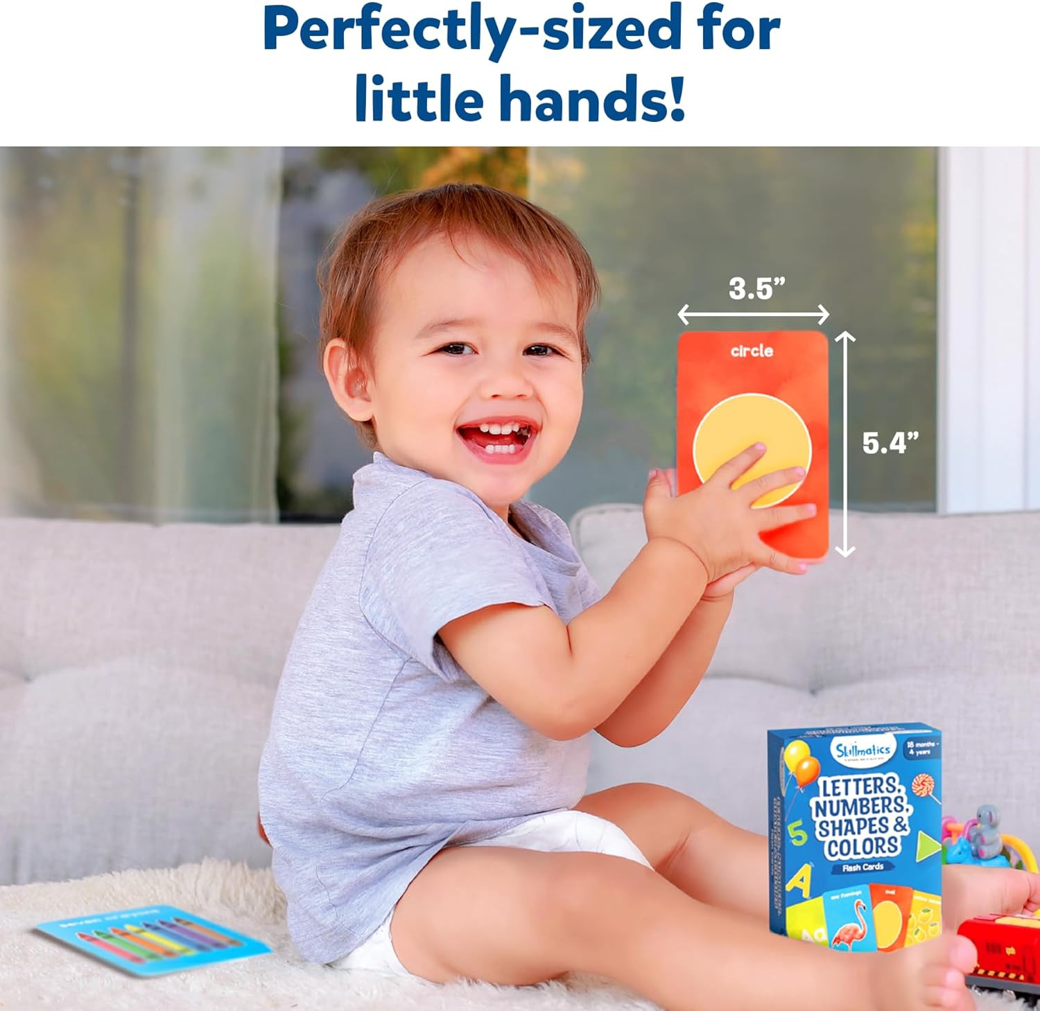 Thick Flash Cards for Toddlers – Letters, Numbers, Shapes & Colors, Easter Baske