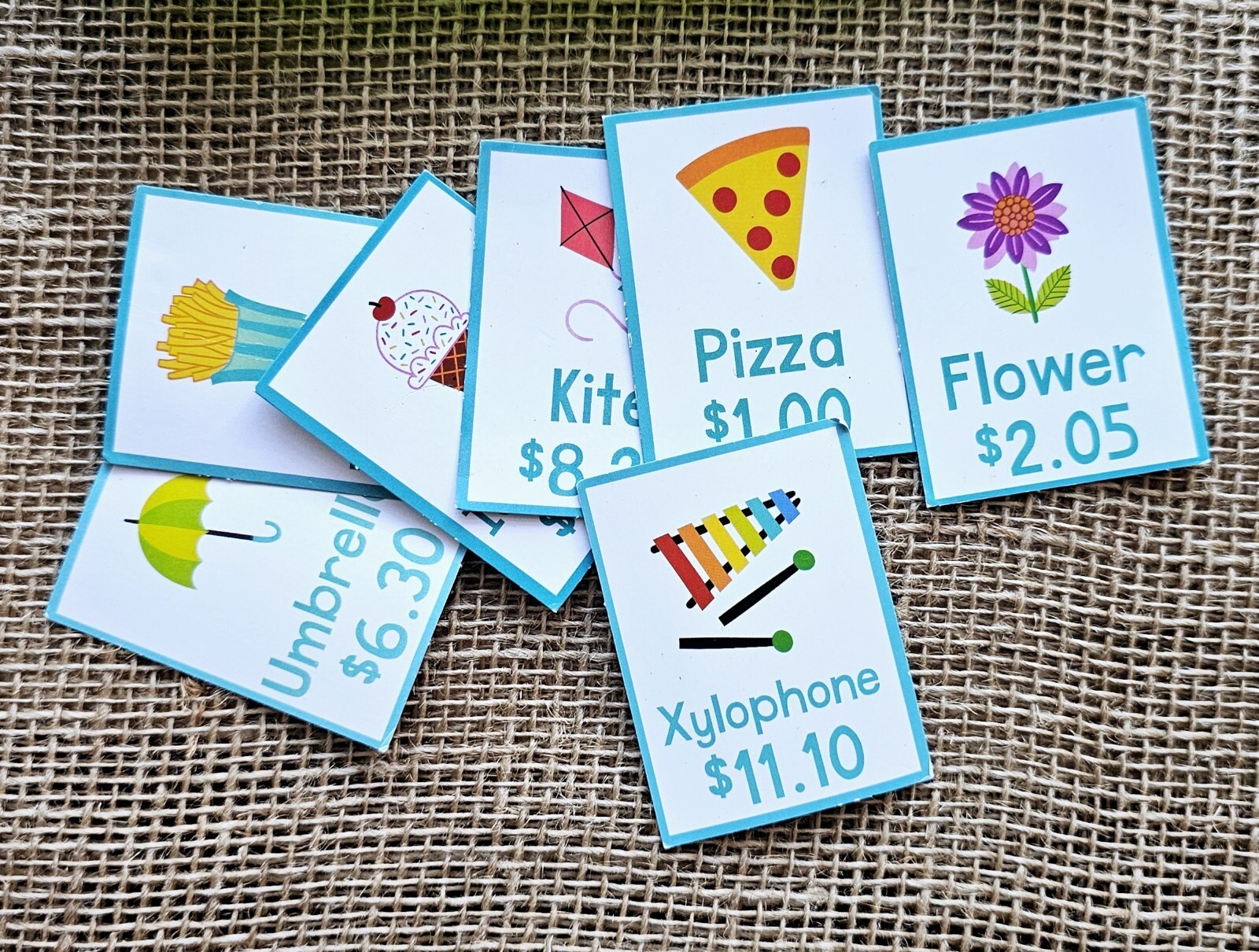 Horizon Group Pretend Play Felt Money 52pc Math Counting Manipulatives
