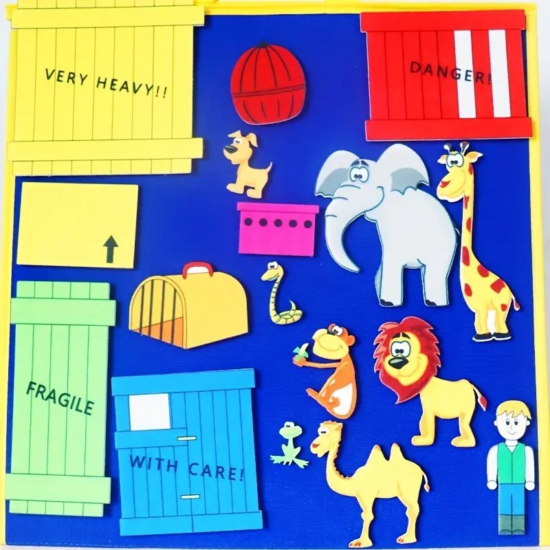 Dear Zoo Felt Story Set, Educational Preschool Toys, Storytelling Classroom Tool
