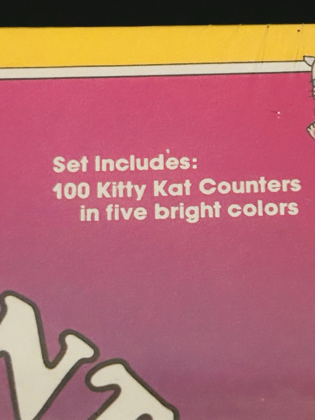 NIP VTG Kitty Kat Cats Counting Educational Learning Color Skills 1985 SEALED
