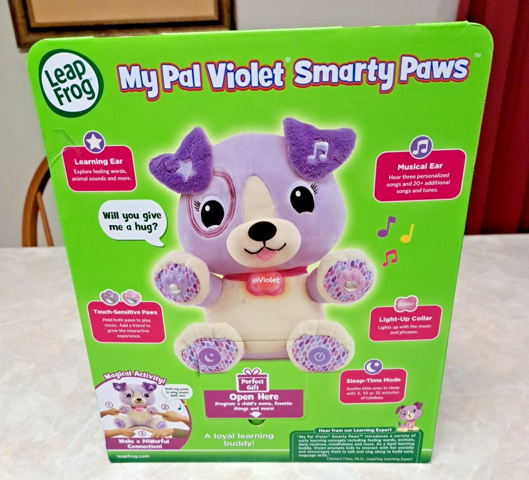 New LeapFrog My Pal Violet Smarty Paws – 40+ Songs & Phrases – Interactive Plush