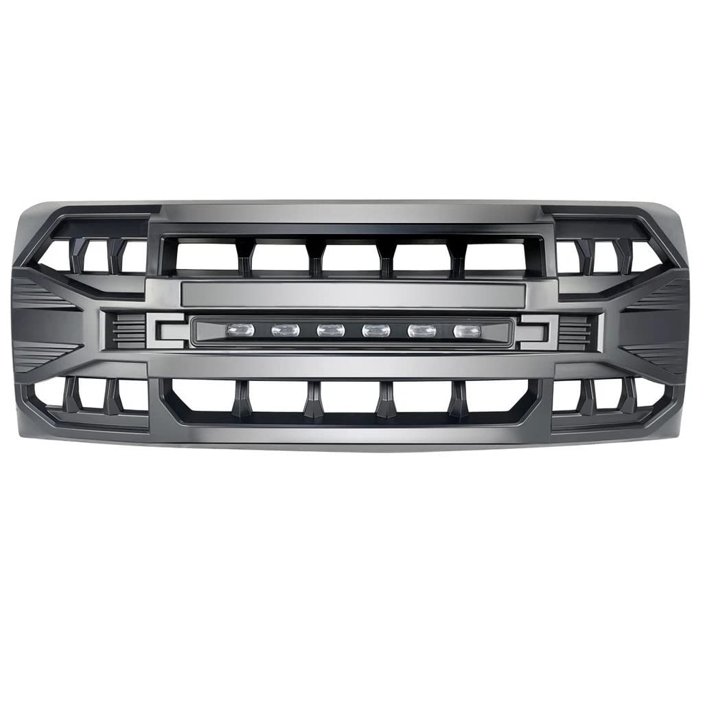 MEGAIE Front Grill F150 2009-2014 Matte Black Bumper Off Road