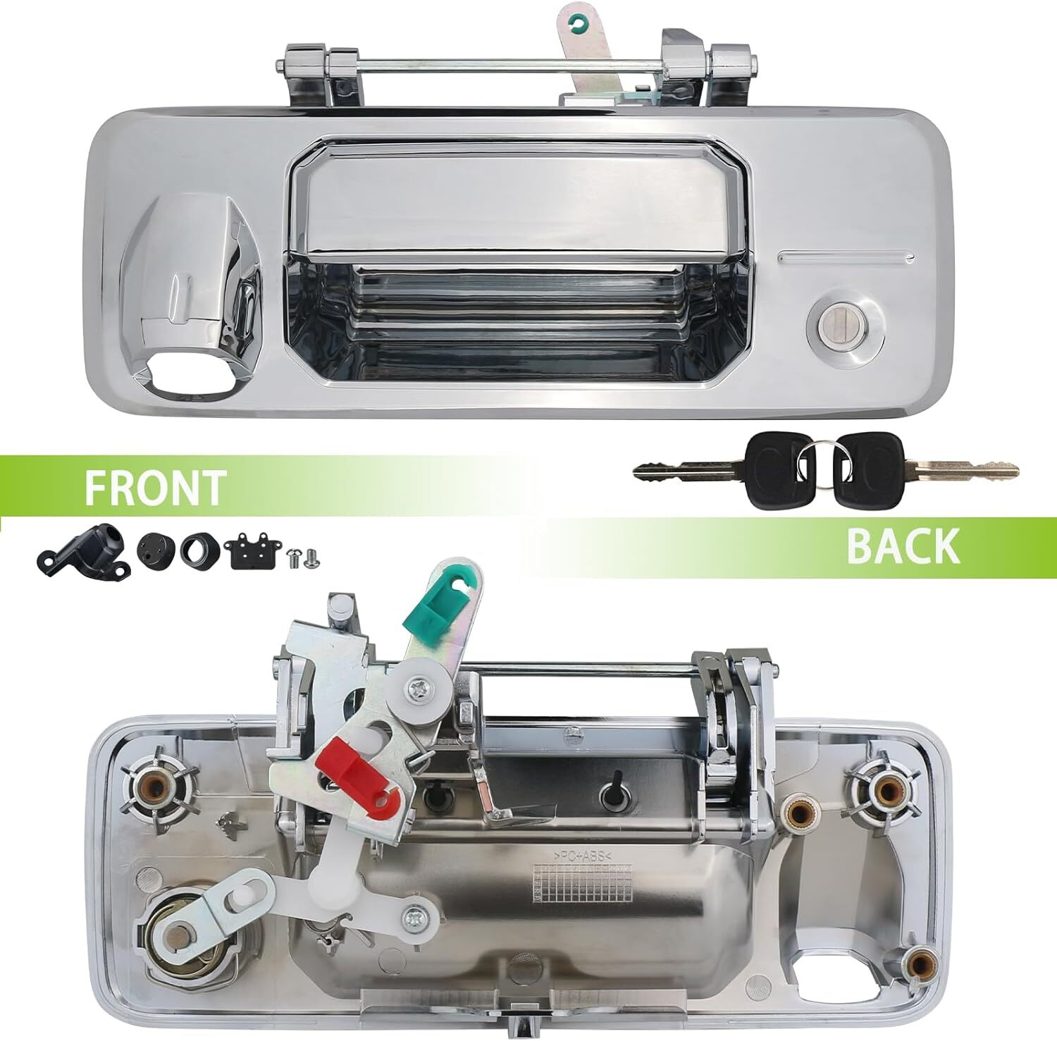 Tailgate Handle with Rear Camera Hole Liftgate Latch Handle with Key Lock