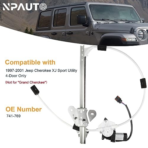 Front Passenger Side Power Window Regulator with Motor fit for 1997 1998 1999