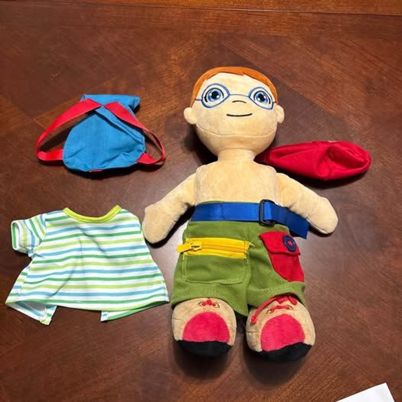 Miniland Educational Multicultural Fastening Doll Boy. Excellent Condition