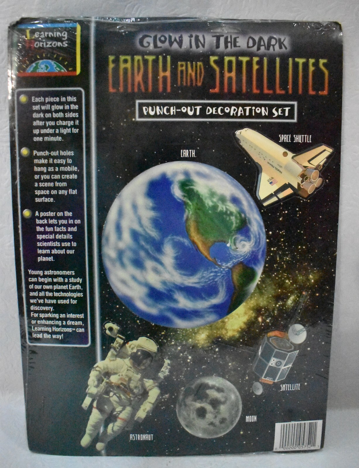 Vintage Poster Earth Space Learning Hanging Mobile Horizons Craft