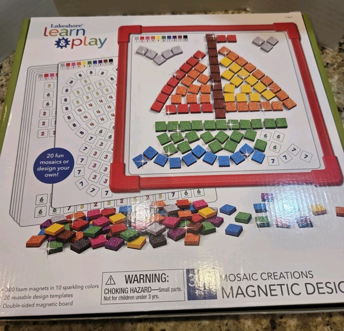 Lakeshore Mosaic Creations Magnetic Designer Homeschool Age 4+ Colors Numbers
