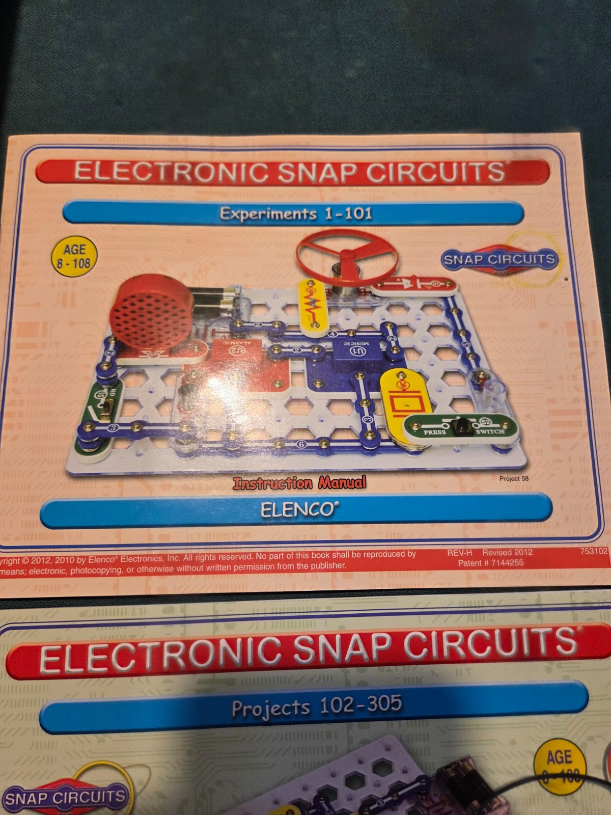 Elenco circuit board.