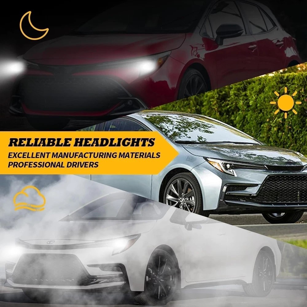 Right Passenger Side Headlight Assembly Compatible with 2023-2024 Corolla right