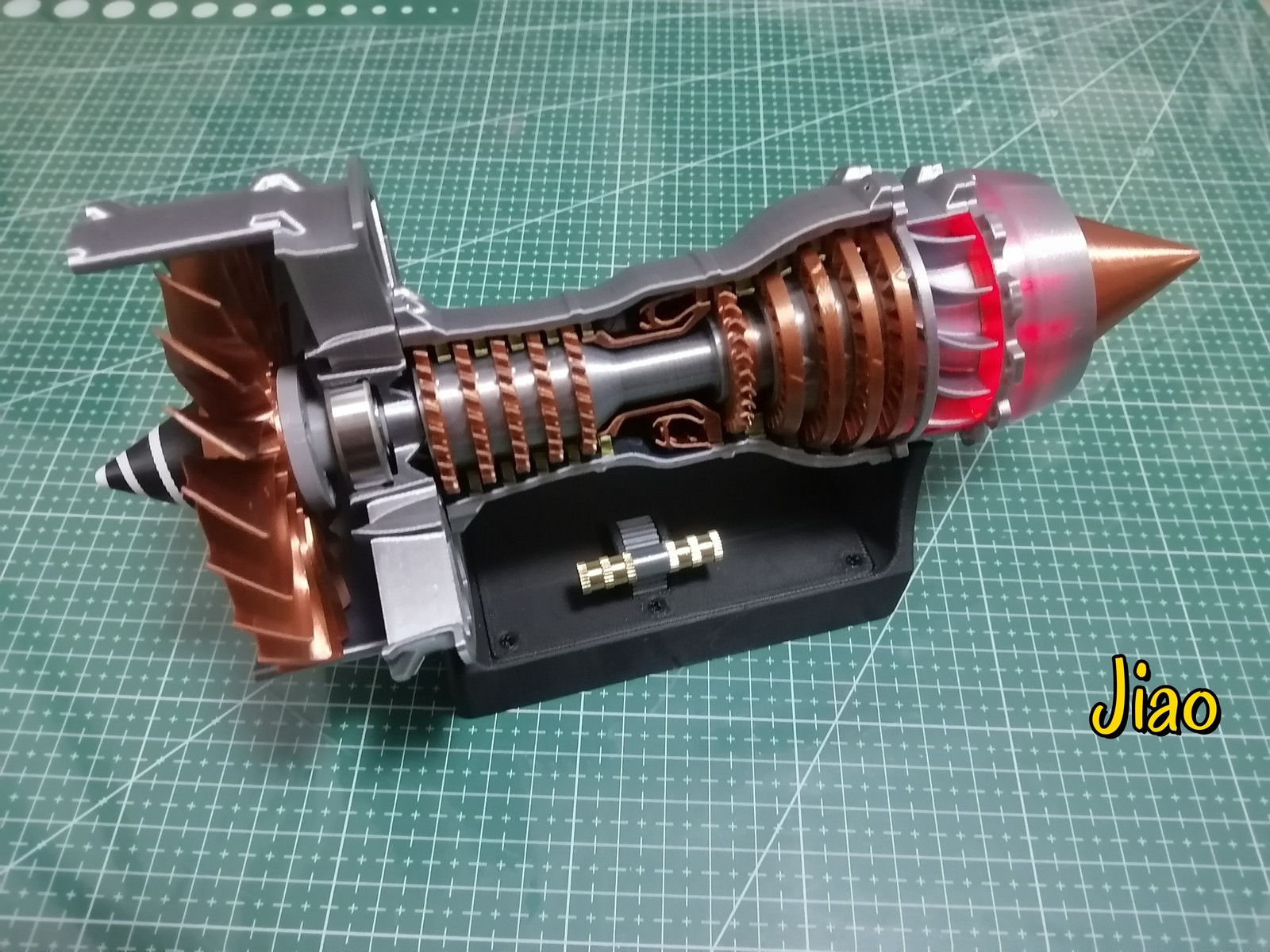 1/26 Trent 900 Turbofan Engine Model A380 Aircraft Engine Rotatable Children Toy