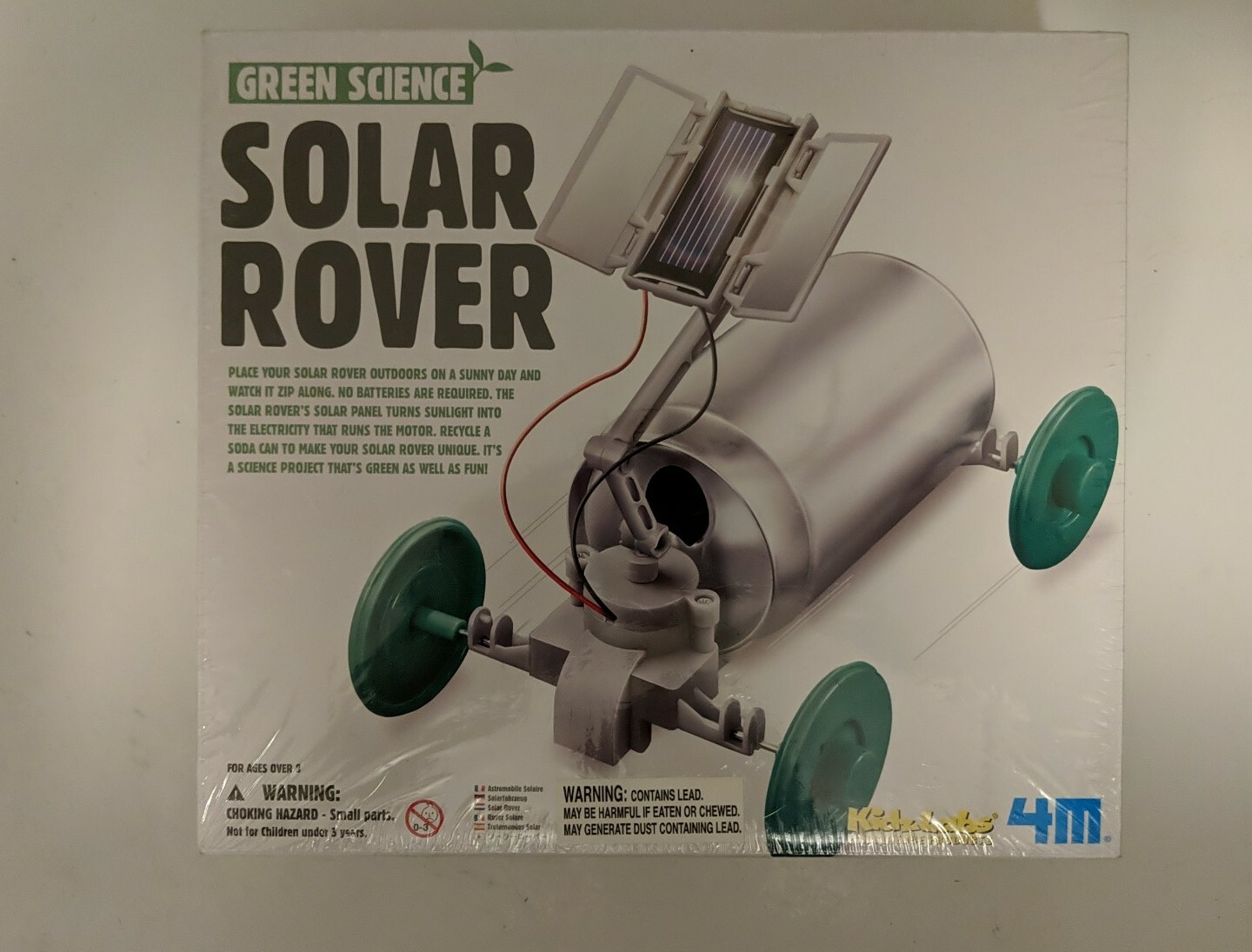 Green Science Solar Rover Kidz Labs Creative and Fun Assembly Kit – New