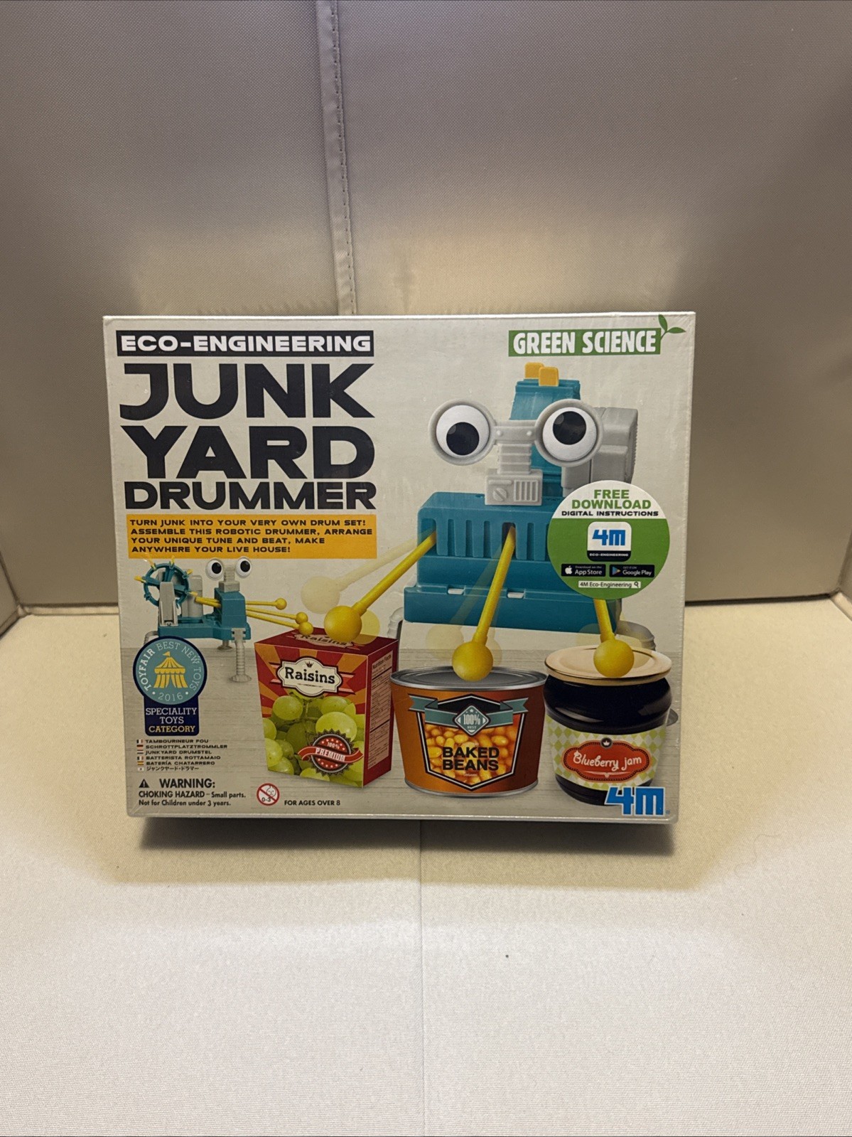 4M Green Science Eco-Engineering Junkyard Drummer Kit Build Your Own Ages 4+