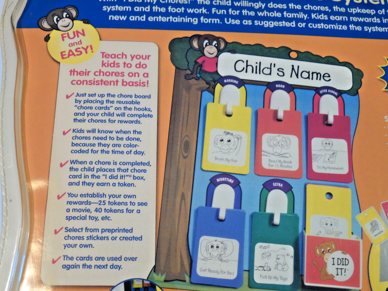 I Did My Chores System Parents Teach Kids to Do Chores Reward System Board Cards