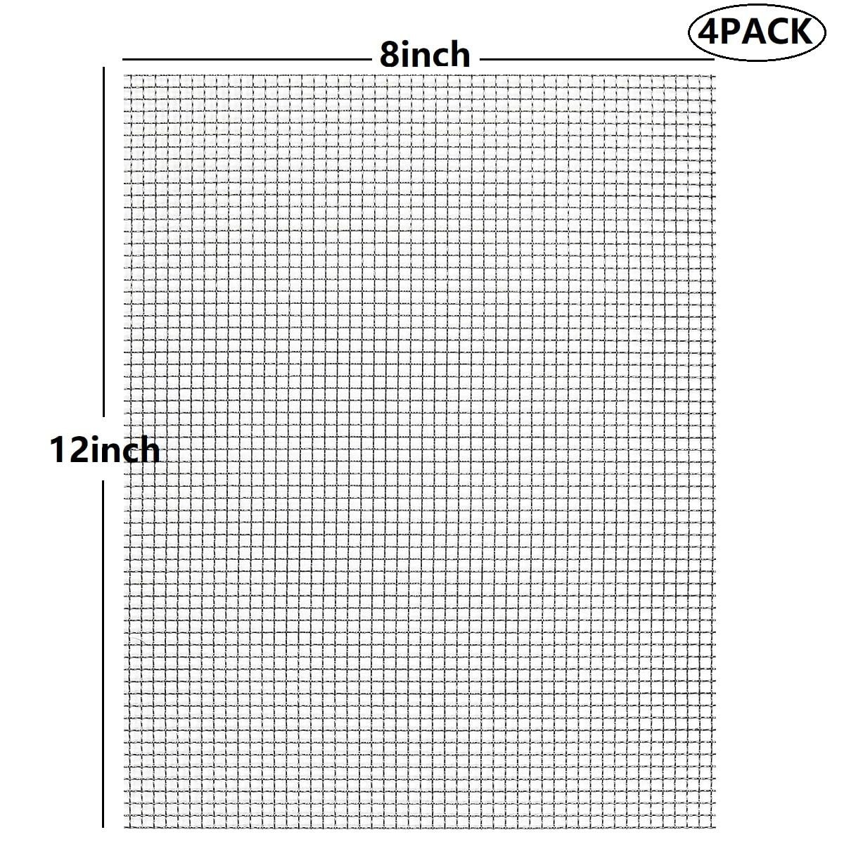 Stainless Steel Mesh 5Mesh with 1MM Wire Dia,4Pack 12x8inch305x203mm Hard and…