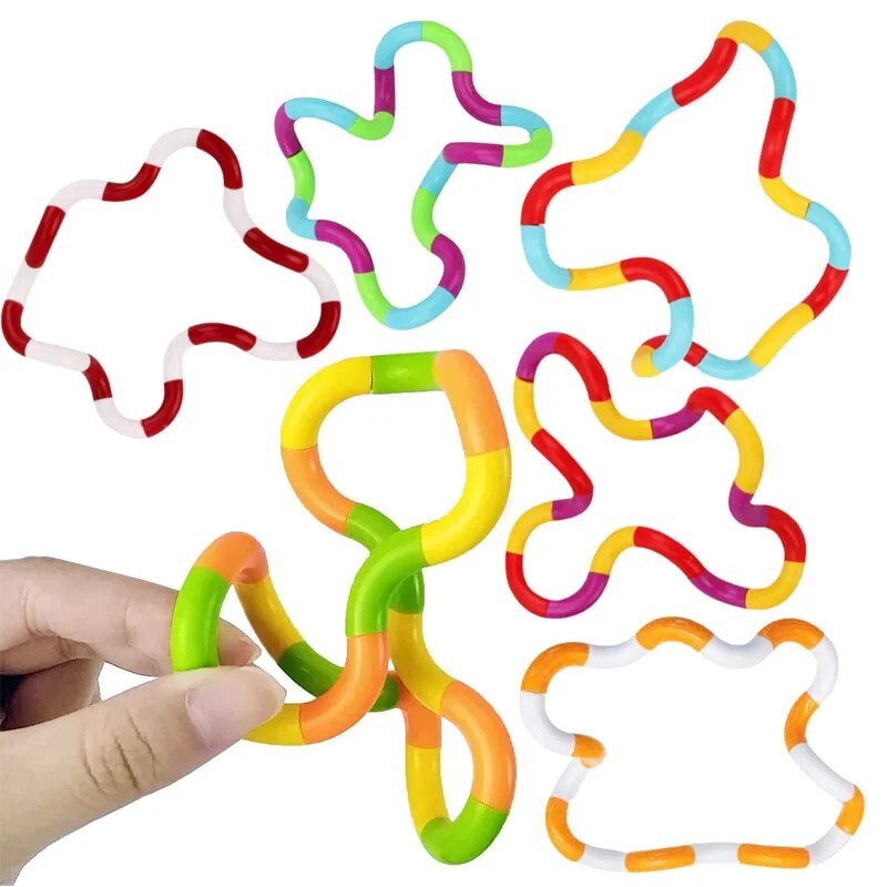Genuine Tangle Classic Junior Highly Tactile Fidget Stress Kids Toy ASD Hand Toy