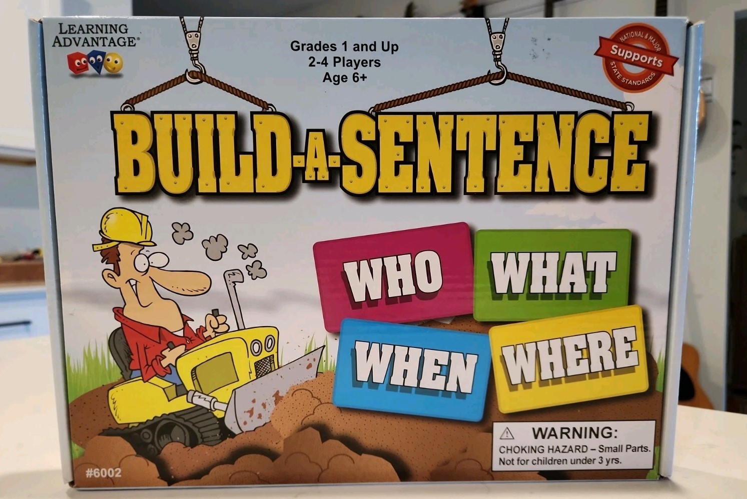 Learning Advantage Build A Sentence educational board game . New in box .