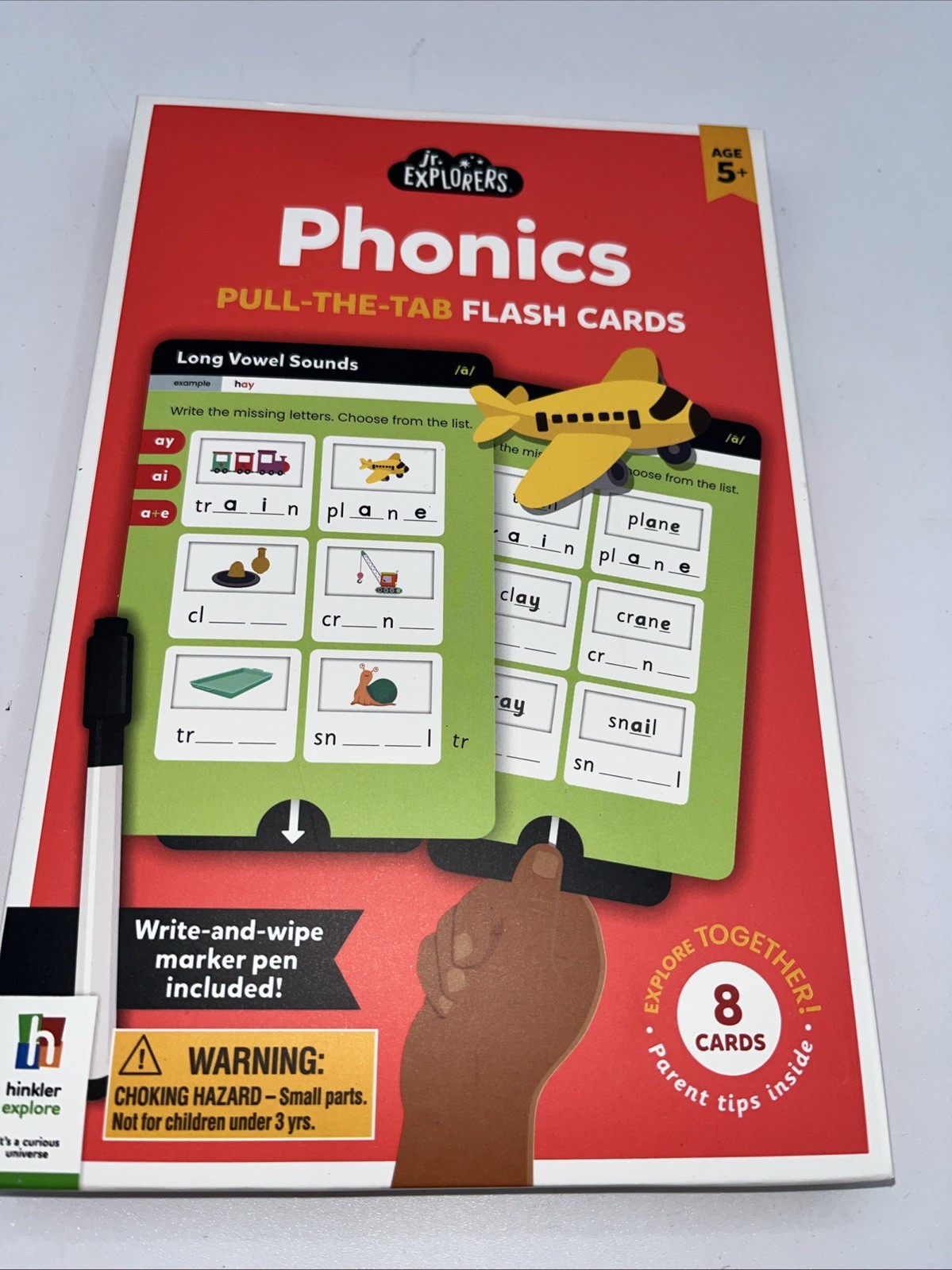Junior Explorers Phonics Pull-the-Tab Flash Cards