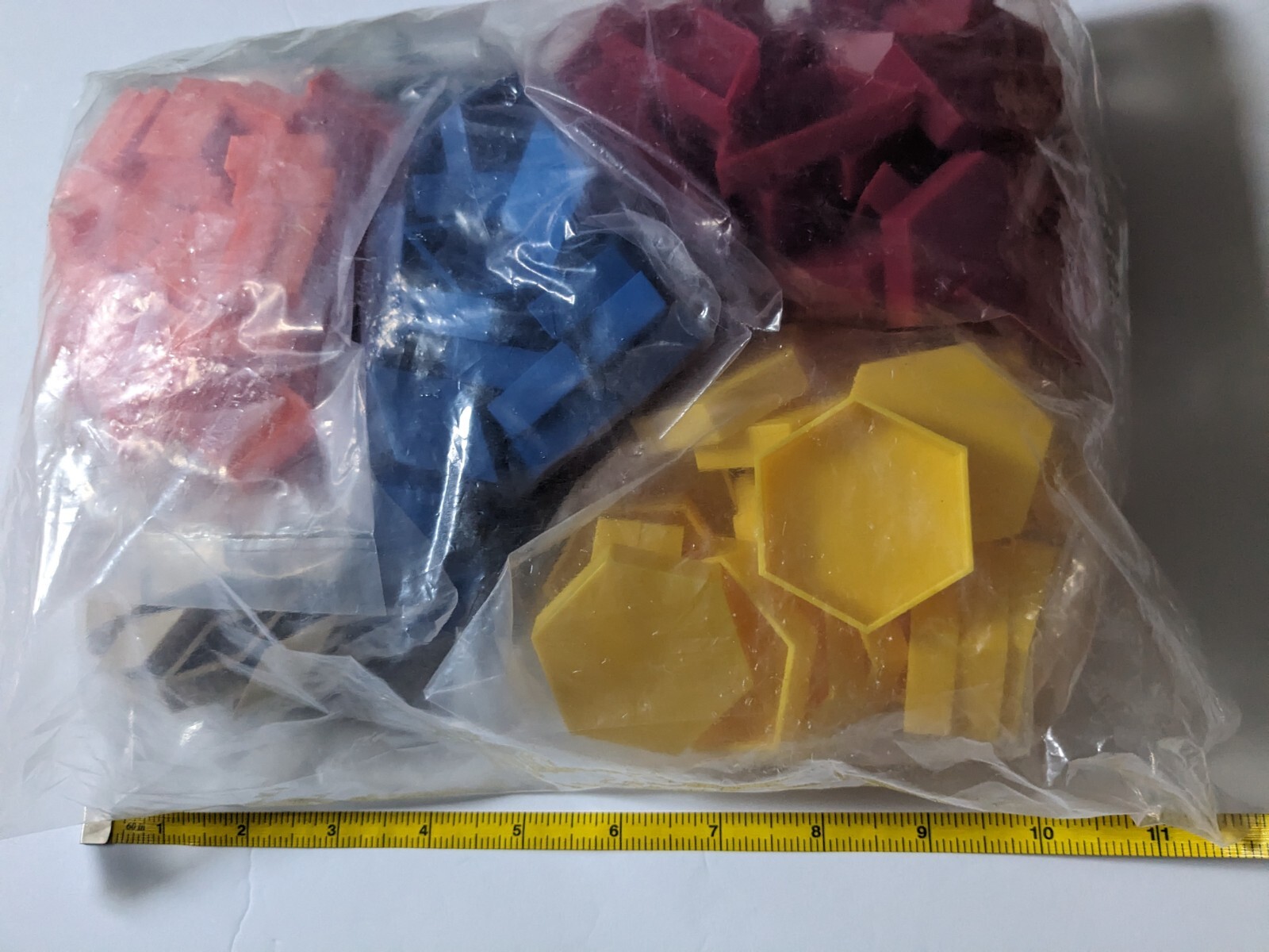 Plastic Pattern Blocks Hollow Lightweight Educational Homeschool Math NEW