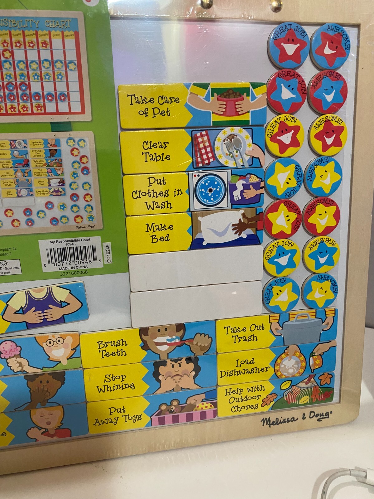 MELISSA & DOUG MY RESPONSIBILITY CHART WEEKLY GOALS & RESPONSIBILITY FOR KIDS