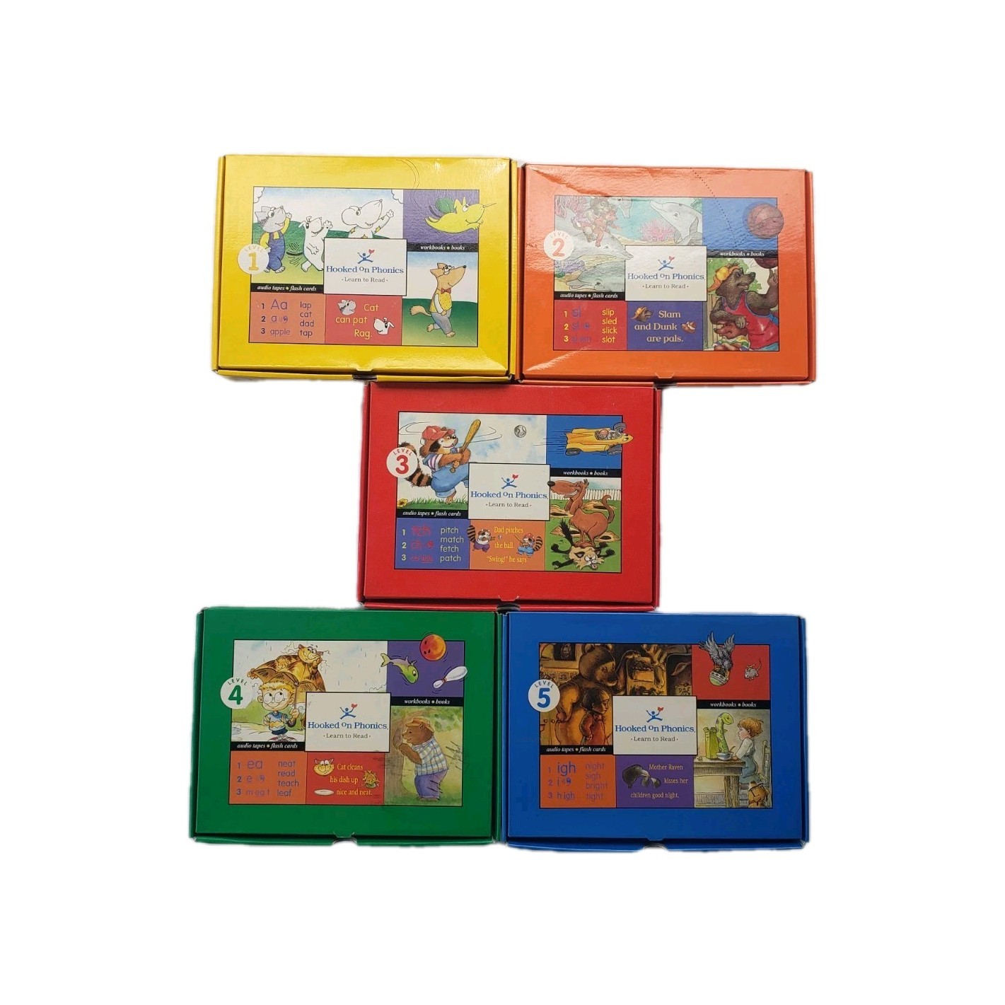 Hooked On Phonics Deluxe Set Levels 1 2 3 4 5 Learn To Read Books Parents Kit